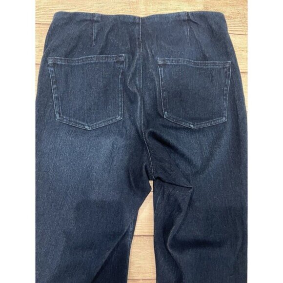 Belle by Kim Gravel Denim Straight Blue Jeans Pull On Waist Size 10 - Picture 4 of 6